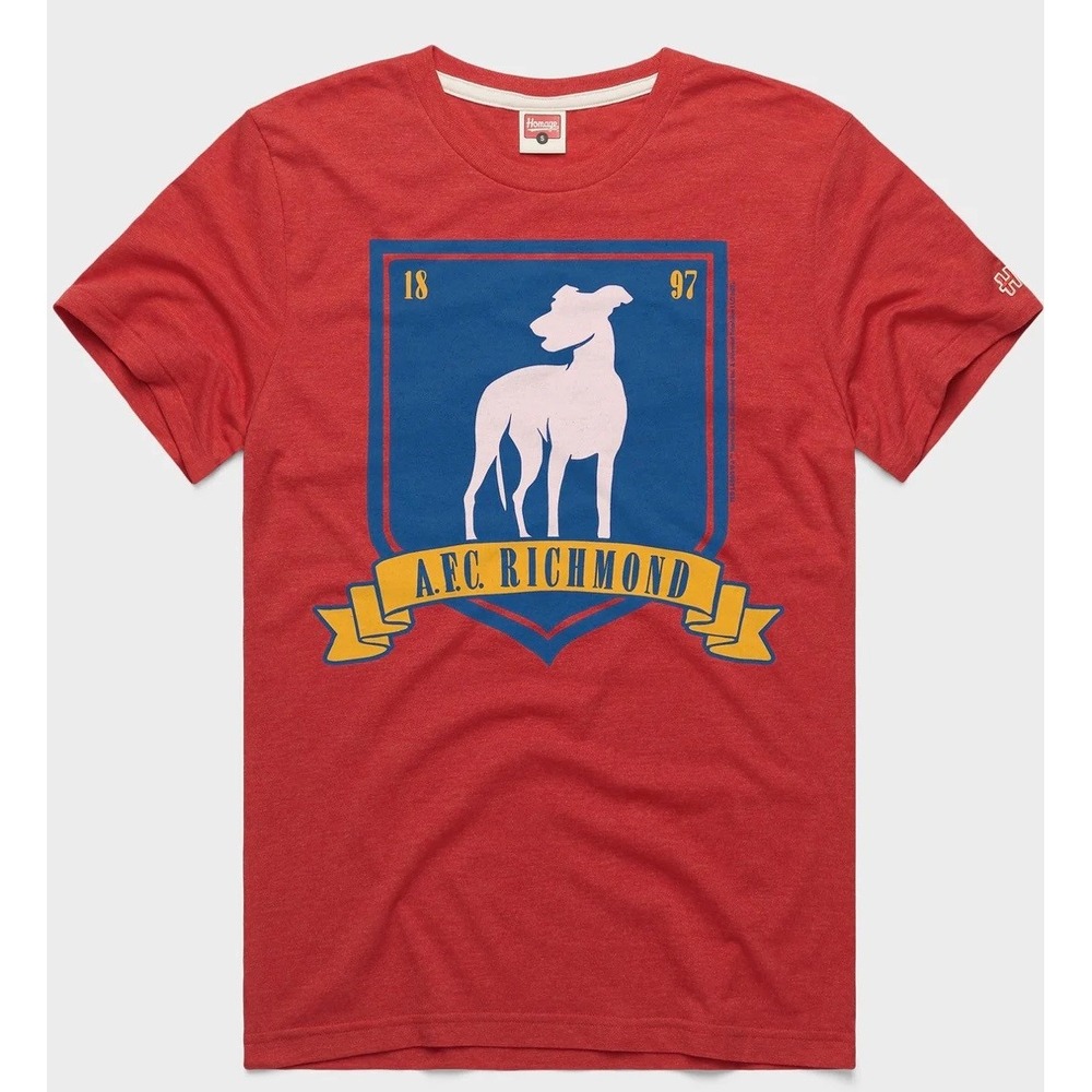 Homage‎ A.F.C. Richmond Crest Ted Lasso TV Series T-Shirt Short Sleeve XXL